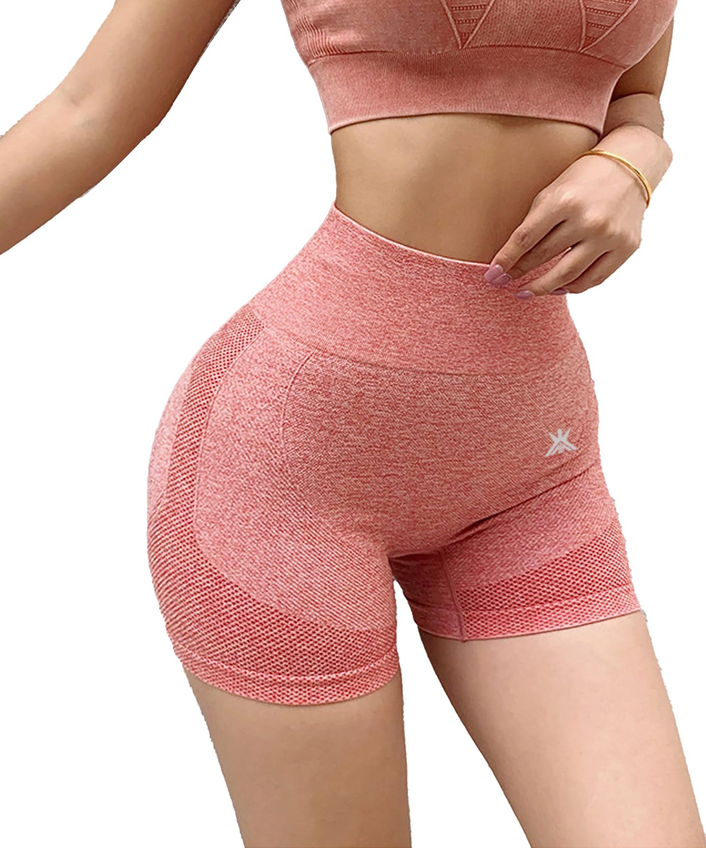 kobo Active Wear for Women | High Waist | Squat-Proof | Workout Short Tights for Women | 4-Way Stretch | Shorts for Gym, Cardio | Yoga Shorts | Gym (Imported)-picture-5