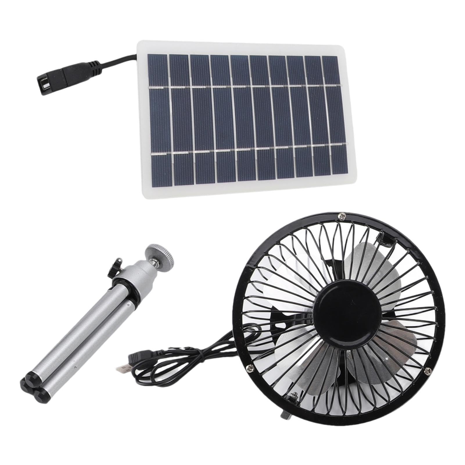 Ventilateur solaire contre la chaleur en camping pliable 10W