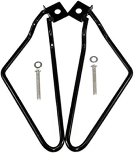 Soportes laterales para motocicleta 2 unidades para Harley Davidson 883 Iron XL883N Dyna Fat Bob FXDF, Negro