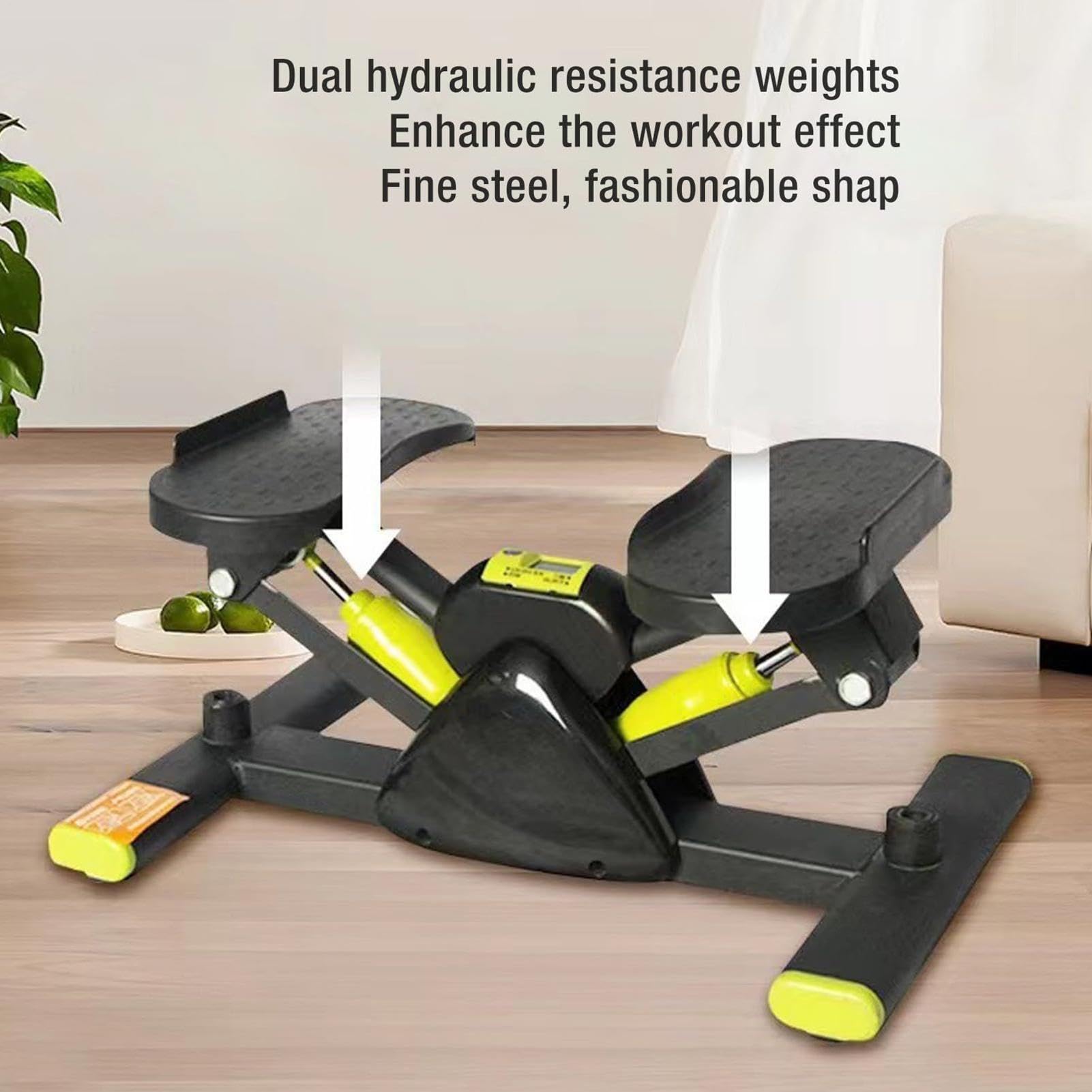 Macchina Stepper Attrezzo Fitness Con Movimento Laterale | Stepper Per Esercizio Fisico Allenamento Ginocchia e Core, Equilibrio Camminata, Dimagrimento Totale, Vita e Cosce