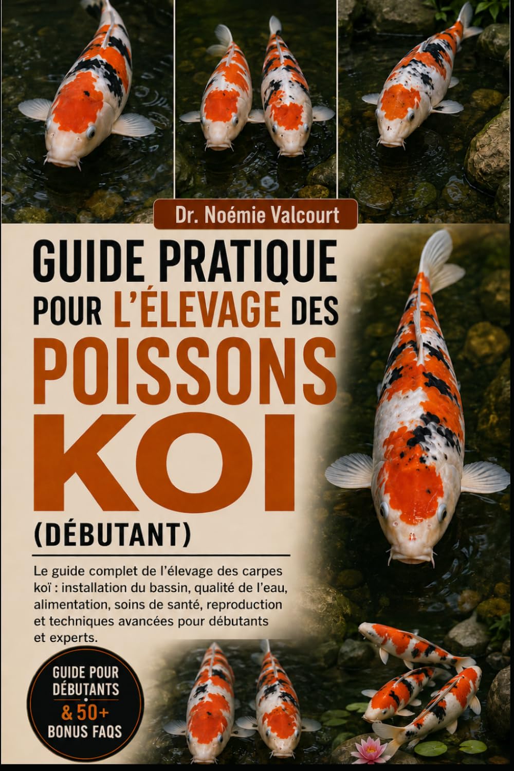 GUIDE PRATIQUE POUR L'ÉLEVAGE DES POISSONS KOI (DÉBUTANT): Le guide complet de l'élevage des carpes koï : installation du bassin, qualité de l'eau, ... avancées pour débutants et experts.