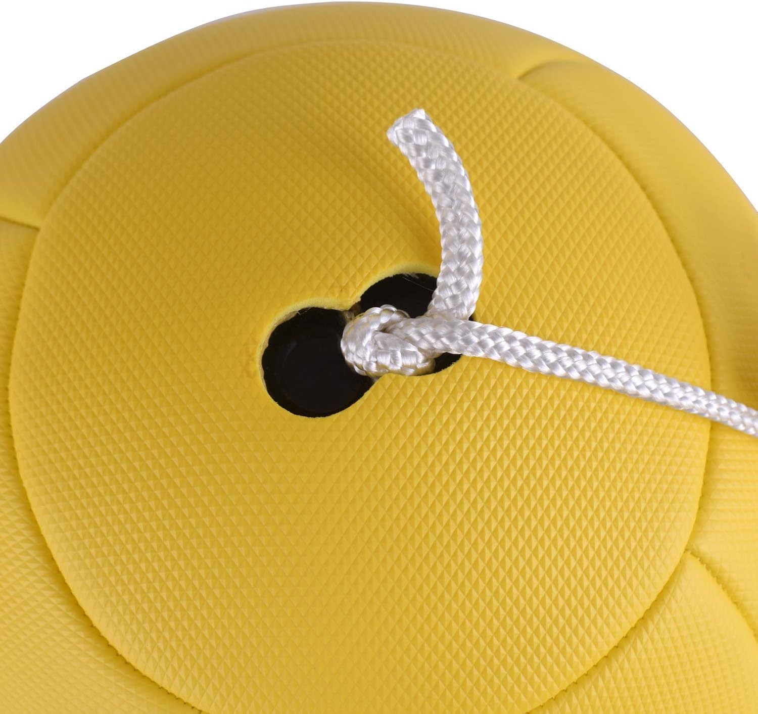 Tetherball Ball and Rope with Carabineer, Soft Touch, Portable Tetherballs with Soft Rope - Great Outdoor Game for Kids : Sports & Outdoors