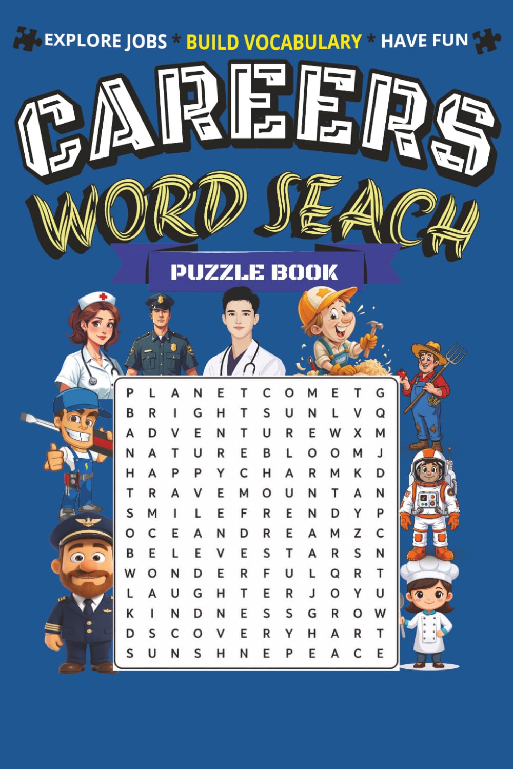 Career Word Search Book: 55 Career-Themed Word Search Puzzles to Explore Exciting Jobs and Professions