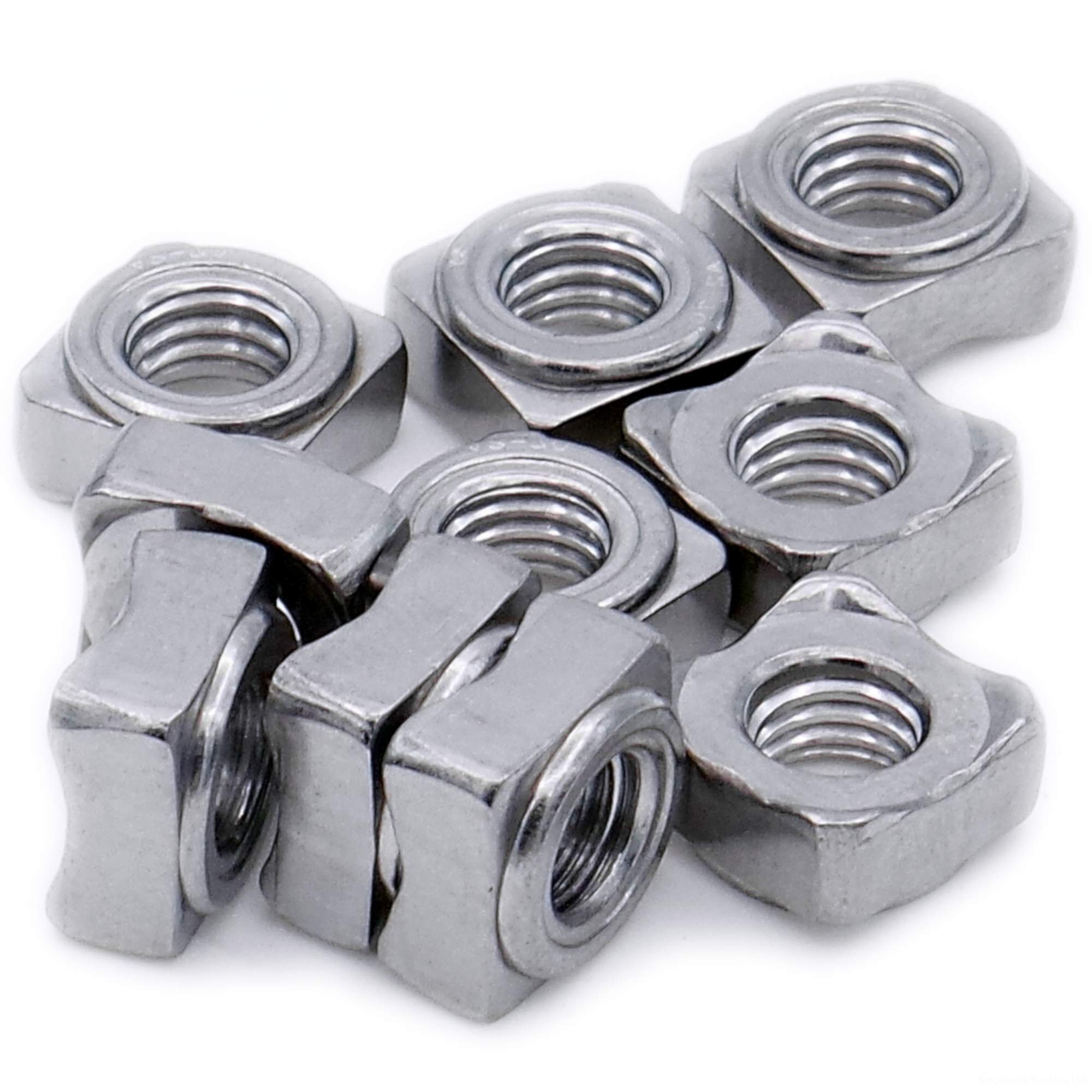 Singularity Supplies M8 (8Mm) Weld Nut (Square) - Stainless Steel (A2) (Pack Of 10)