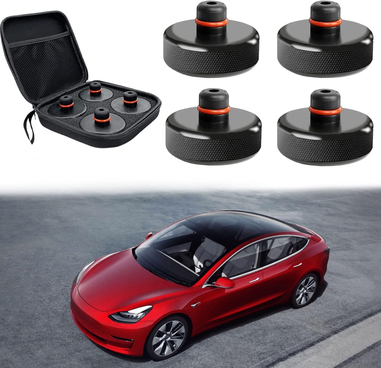JYMY 4 Packs Jack Pad for Tesla Model 3/S/X/Y, Tesla Pucks