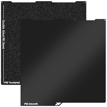 UniTak3D PEI Build Plate for Kobra 3,256x268mm Double Sided Smooth/Textured Sheet Printing Platform Flexible Spring Steel Sheet ONLY Compatible with ANYCUBIC Kobra 3 and Kobra 3 V2 Combo 3D Printers