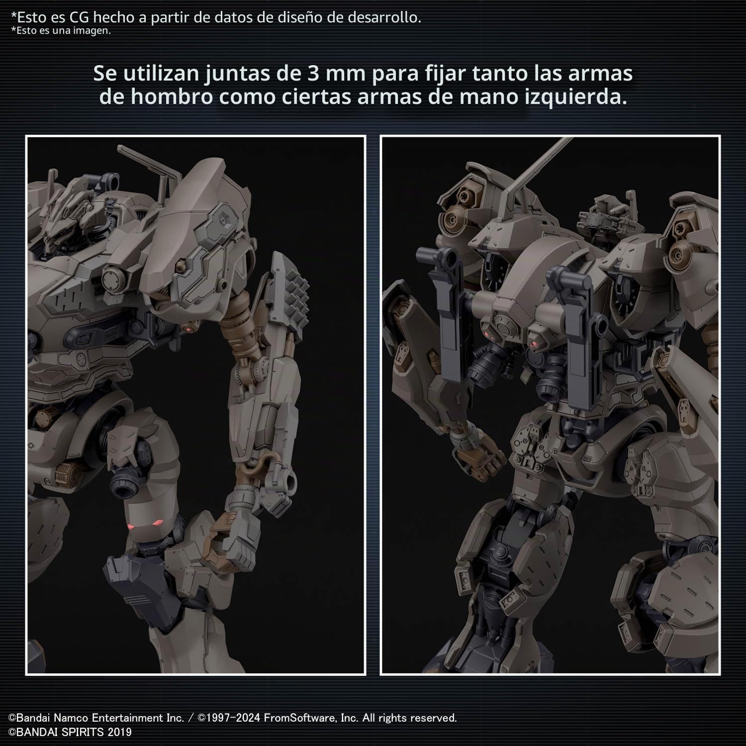 Bandai Hobby - Armored Core Vi Fires of Rubicon - #01 RAD CC-200 Orbiter Nightfall 30 MM 1/144 Kit de Modelo
