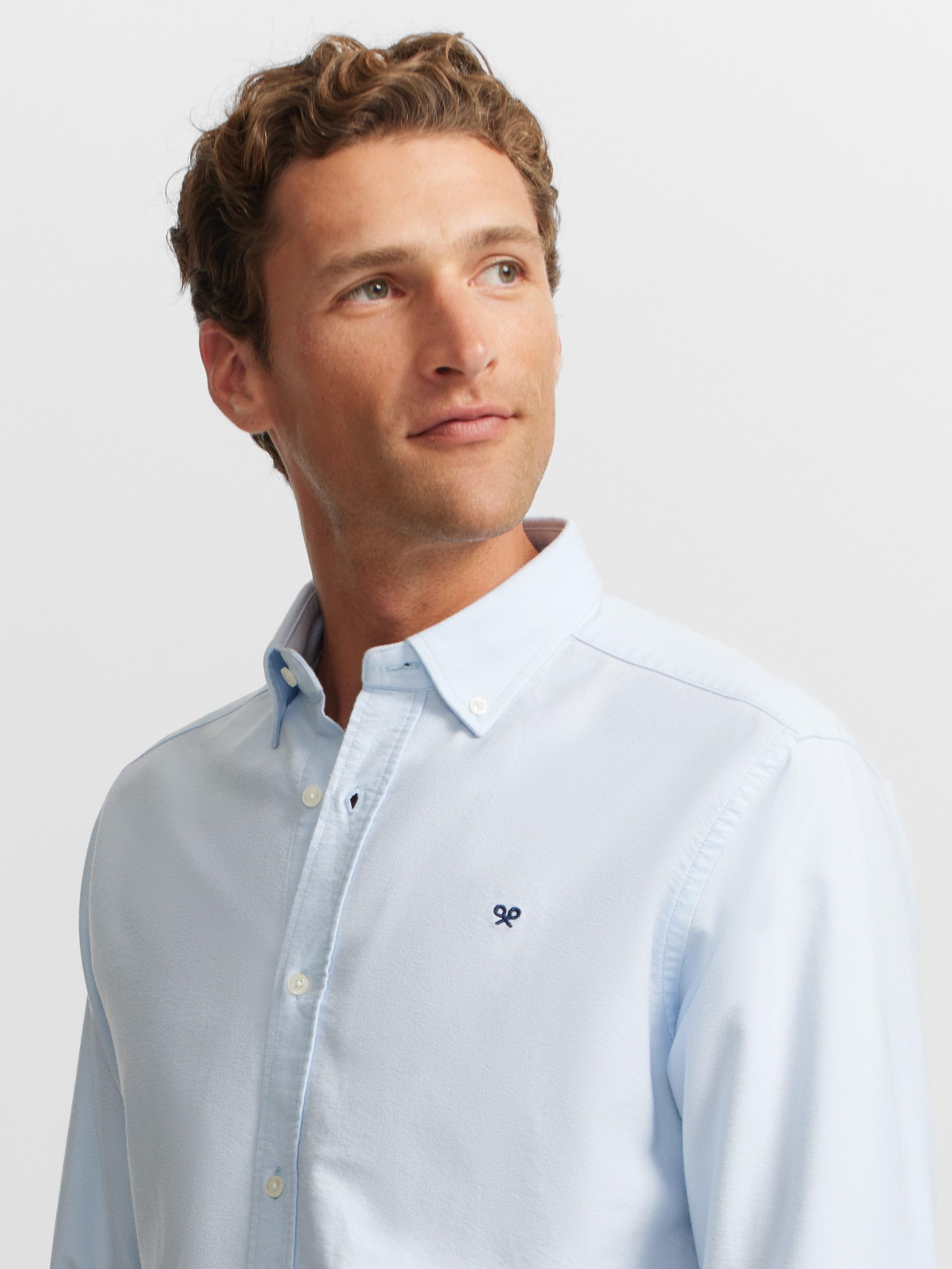 SILBON Camisa Sport Oxford para Hombre