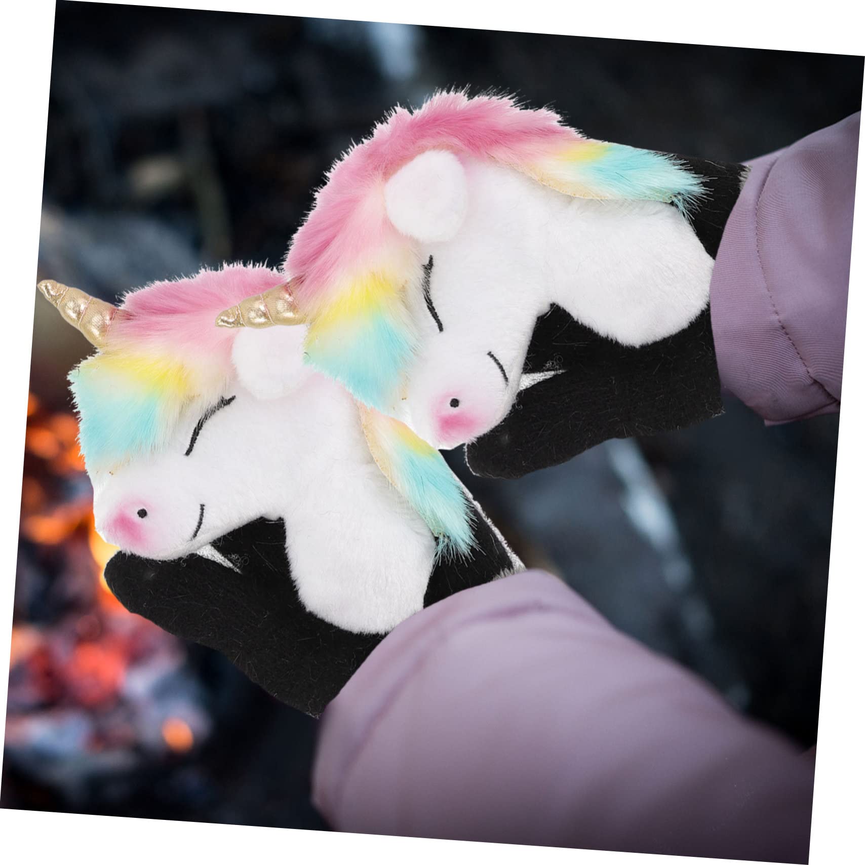 3pares Guantes De Invierno Para Animales De Peluche Guantes Cálidos y Cómodos Accesorio Para Manos Para Jugar Al Aire y Actividades De Invierno