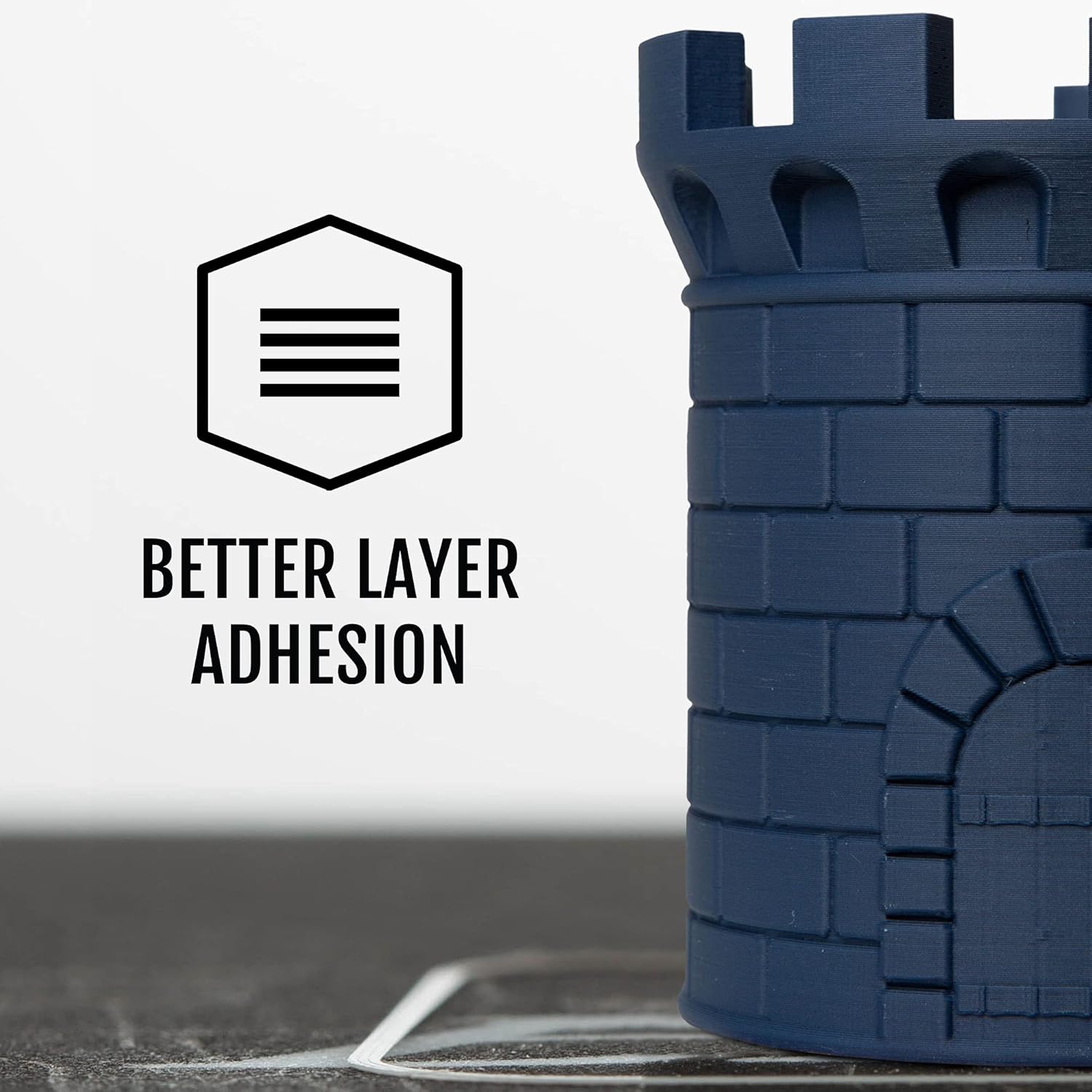 HATCHBOX Matte PLA 3D Printer Filament, Dimensional Accuracy +/- 0.03 mm, 1 kg Spool, 1.75 mm, Navy