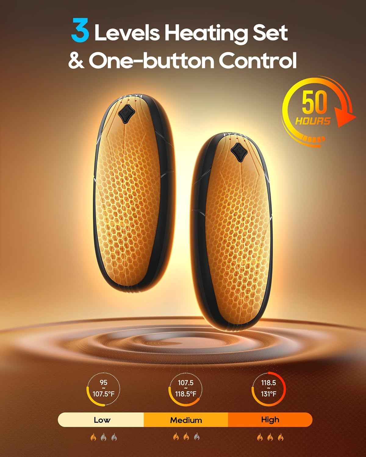 Hand Warmers with Wireless Charging Case