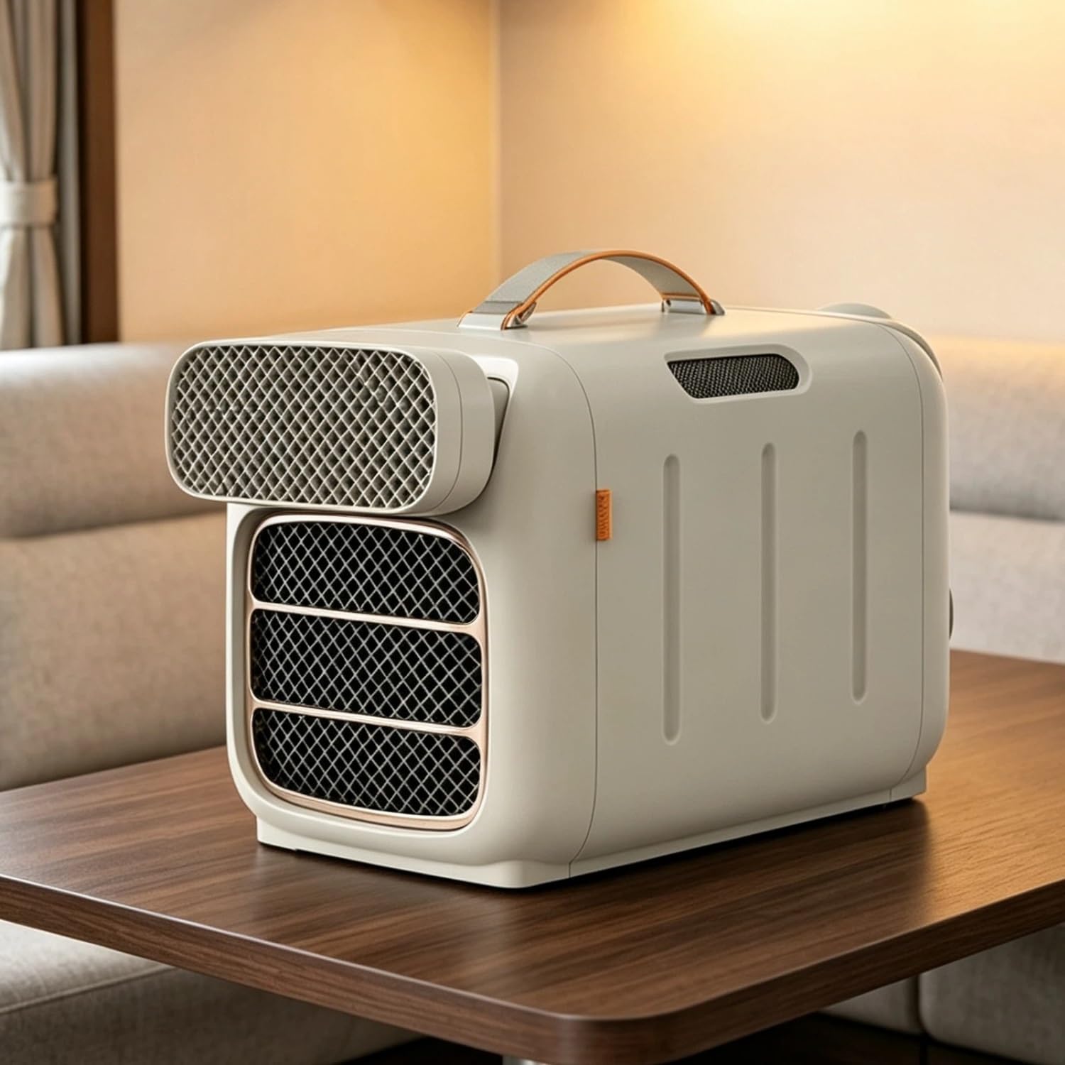 4800 BTU Portable Air Conditioner for Tent Camping, Low Power 420W Low Power Quiet AC Unit,Tent Air conditoning,Adjustment range 16-32°C with Remote Control for RV, Truck(Cooling and heating)