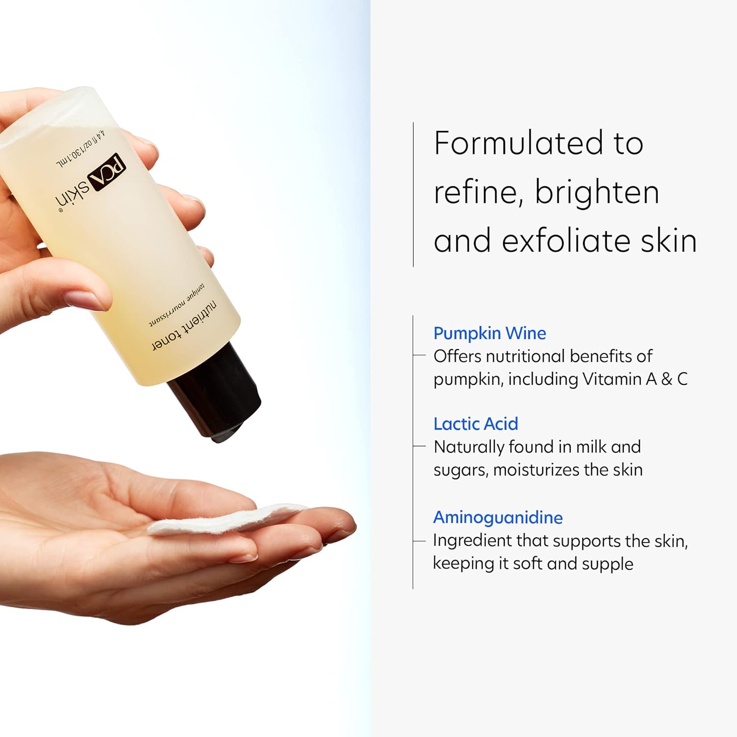 PCA SKIN Nutrient Facial Toner - Pore-Perfecting Hydrating Face Exfoliant, Lactic Acid Formula for a Natural Glow, Recommended for Oily / Aging / Acne-Prone Skin (4.4 fl oz) : Everything Else