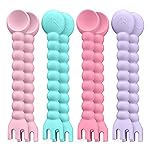 Ryan & Rose Cutie Tensils Baby Spoon and Fork (Cupcake, 8 Pack)
