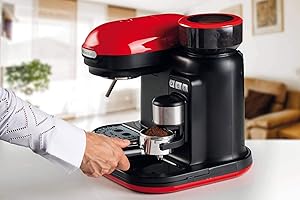 Ariete 1318 Cafetera Espresso Moderna con Molinillo de Café Integrado_0