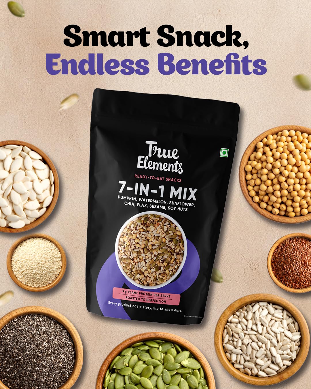 Buy Now True Elements 7 In 1 Seeds Mix 250G - Edible Seeds | Healthy... 2 Buy Now True Elements 7 In 1 Seeds Mix 250G - Edible Seeds | Healthy...