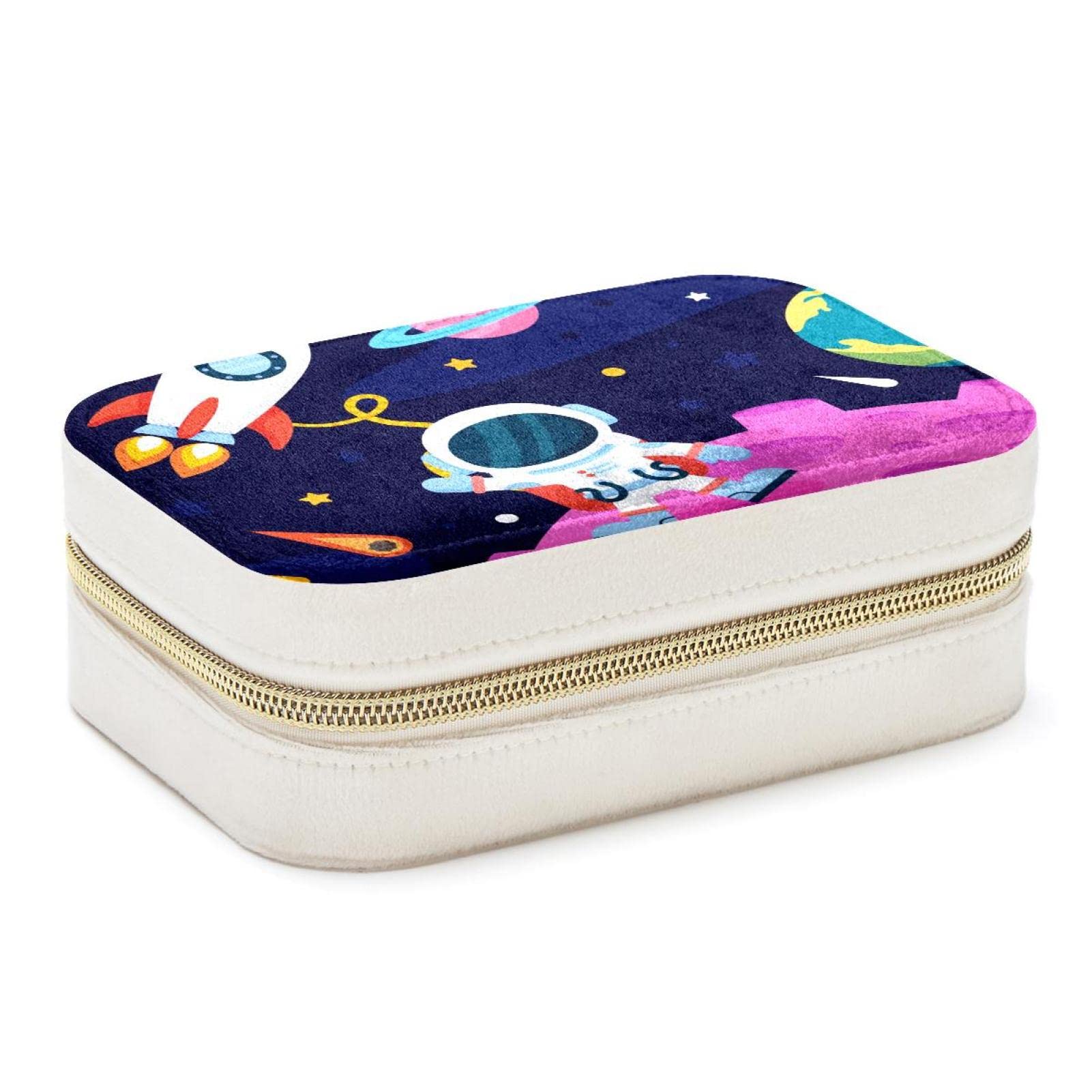 Boîte à bijoux astronaute portable de voyage pour bagues et colliers