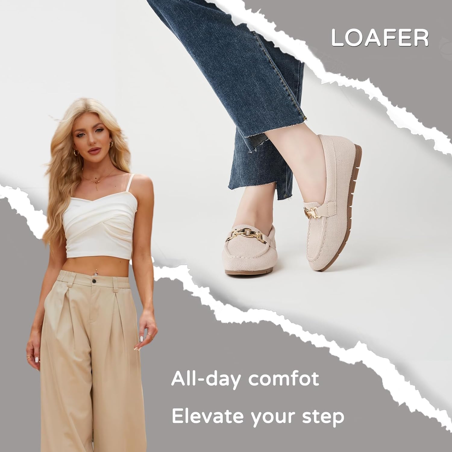 Loafers for Women, Womens Flats Comfortable Dressy, Penny Loafers Casual Dressy Sho... - Image 3