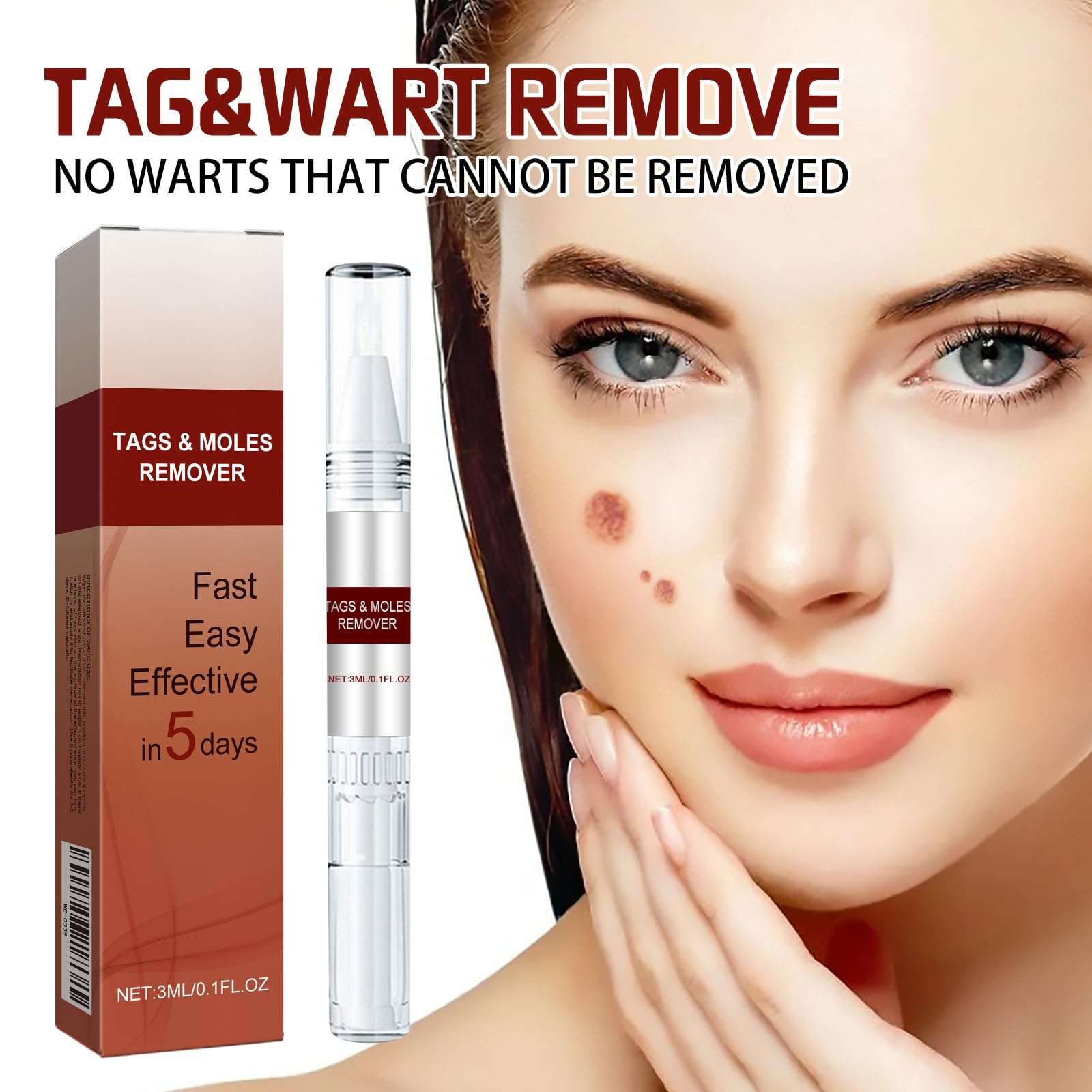 Stylo Anti Verrue Anti Taupe,Stylo Pour Enlever Grain De Beauté,Anti Cors Pieds,Stylo Liquide D'élimination Des Verrues,Wart Removal Cream,Crème D'élimination Instantanée des Verrues,2PC