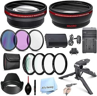 Als Variety 67mm Accessory Bundle with Auxiliary Lens Combo, HD Filters, Macro Close Ups, Battery and Charger for Canon EOS 60D, 70D, 80D, 90D, 7D, 7D Mark II, 6D, 6D Mark II, 5D, 5D Mark II, III IV