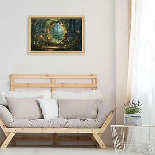 Miniatura 6 de Forest Mirror Jigsaw Puzzles 500 Pieces for Adults,Learning Educational Puzzles,Difficult and Challenge Families Toys with Mesh Storage Bag 2012113