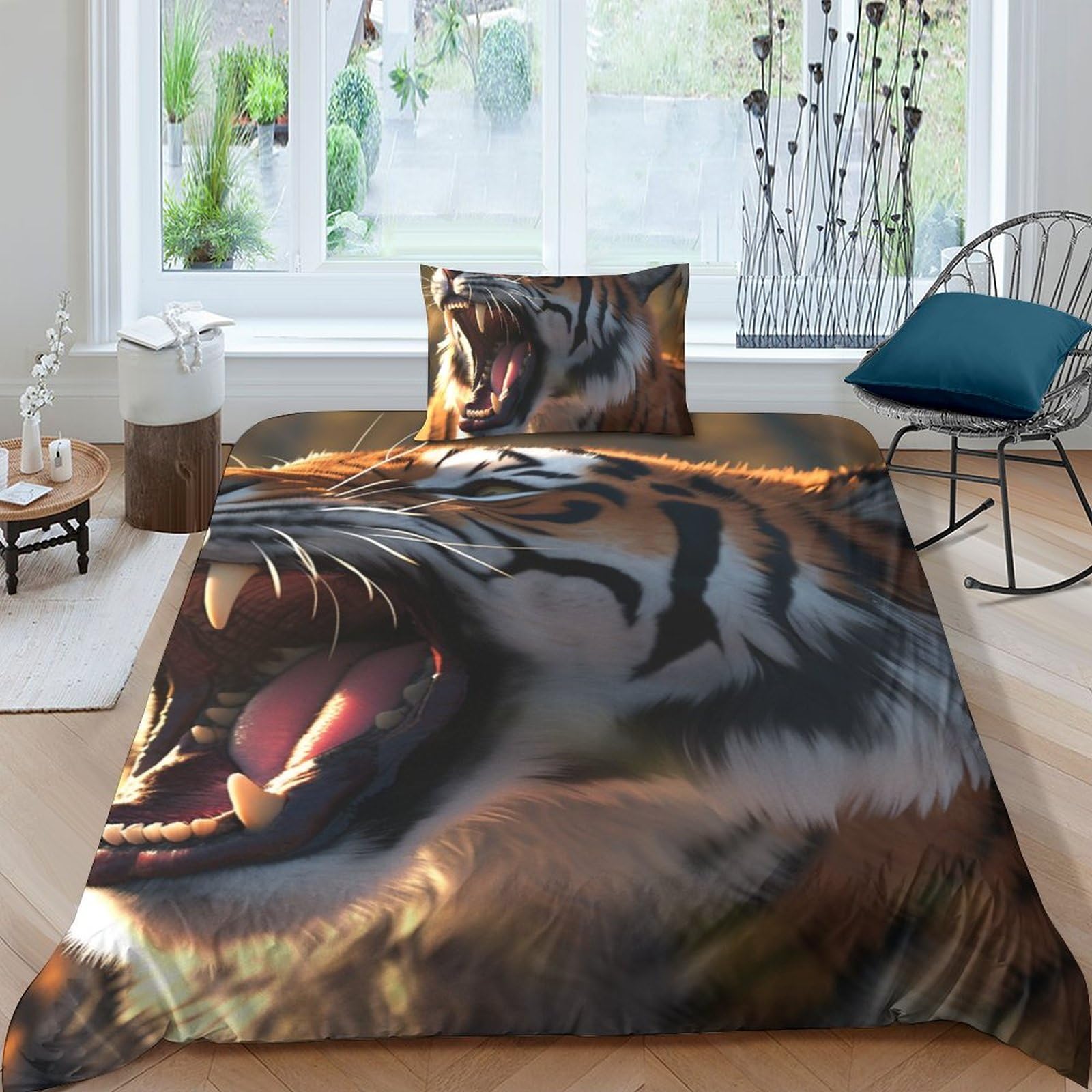 Housse de couette tigre 3D pour transformer la décoration de votre chambre adulte