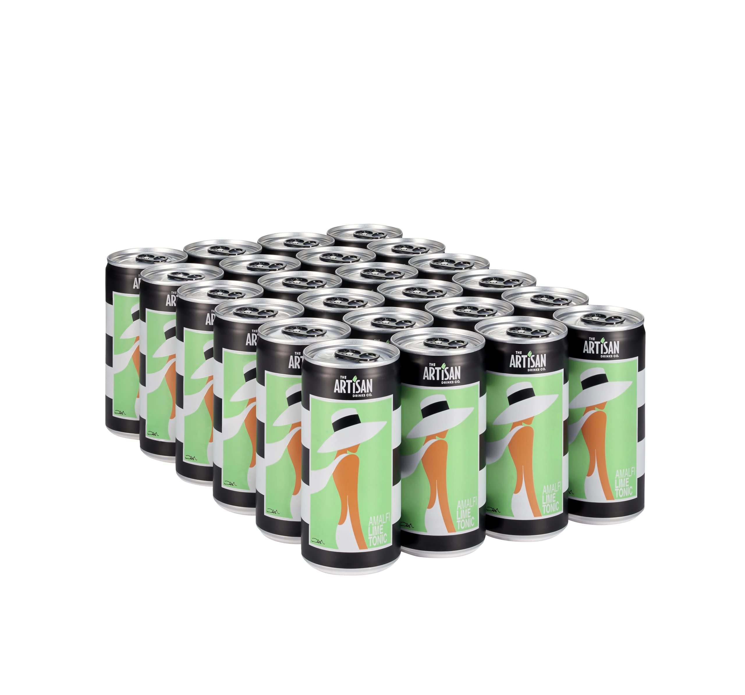 Buy Amalfi Lime Tonic Water by the Artisan Drinks Company 200mlx24 Tonic Water Cans Natural