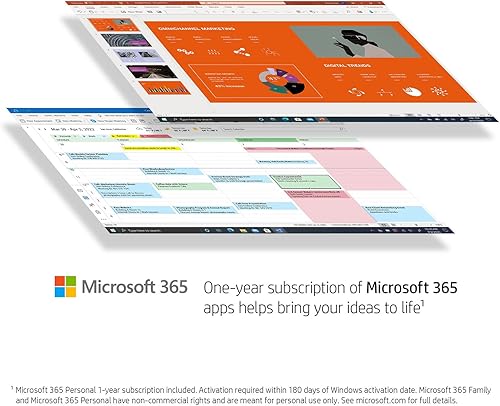 Miniatura 4 de HP Laptop delgada y ligera HD 2022 de 14 pulgadas, procesador Intel de cuatro núcleos, 8 GB de RAM, 64 GB de almacenamiento, batería de larga