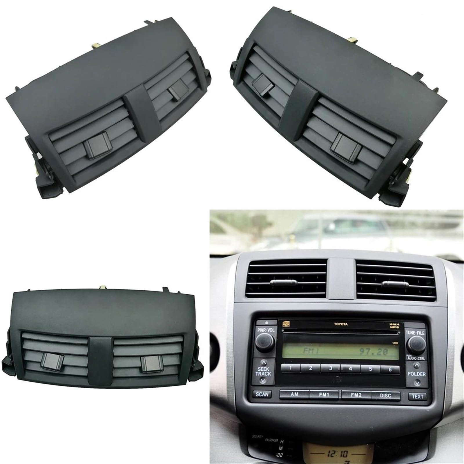 Air Vent Panel for Car For Toyota For RAV4 2006-2012 A/C Air Conditioner Outlet Frame Vents Vent Panel Cover(E)