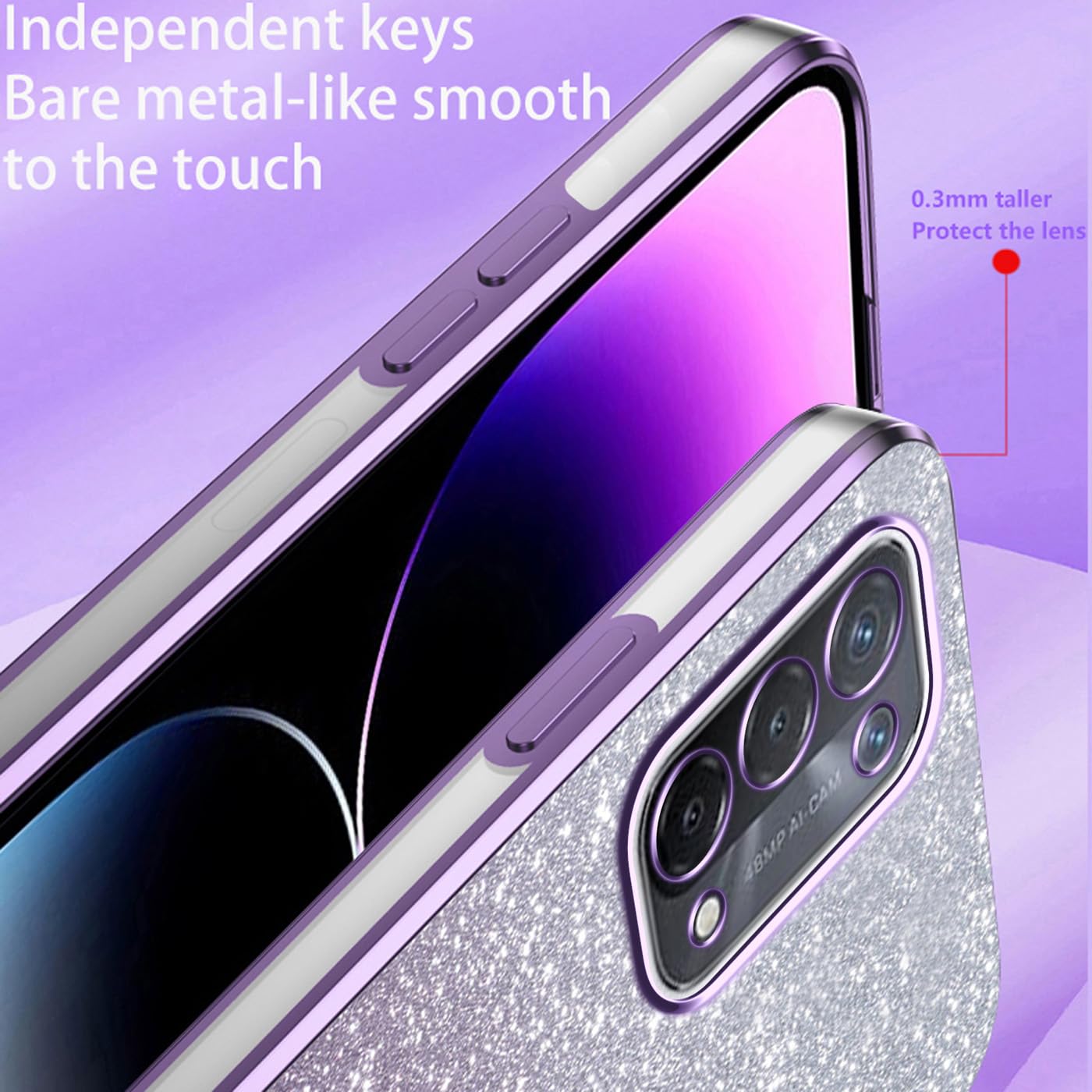 Coque Antichoc Transparente 2 en 1 pour Oppo A74 5G/A54 5G - étui Silicone Double Bumper 360