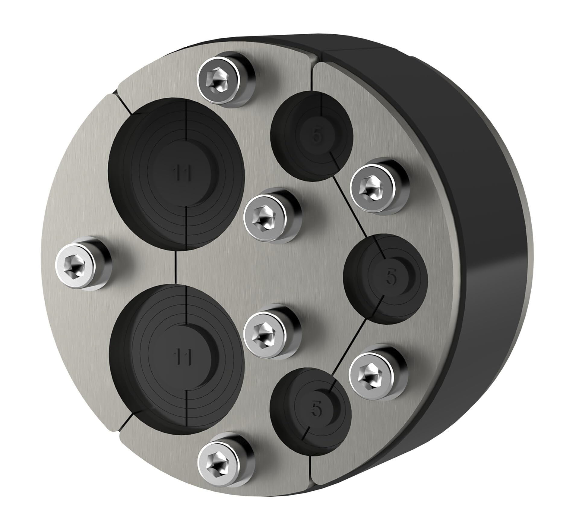 Ringraumdichtung mit Segmentringtechnik 100 mm, für 2x8-30 und 3x4-16,5 Kabel/Rohre, HRD100 SG, Mauerdurchführung