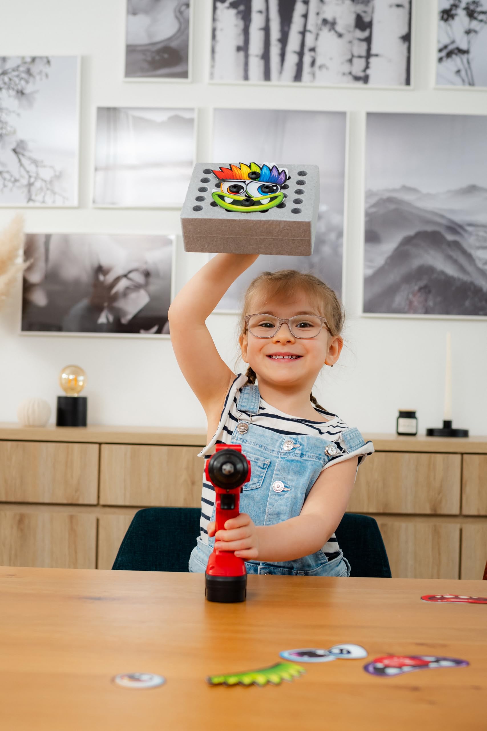 fischertechnik Fischer for Kids Power-Box 579436 kit de Bricolage dès 3 Ans | Jouet d’outils pour enfants 579436, complément idéal pour établi d’atelier, avec chevilles et perceuse-visseuse sans fil