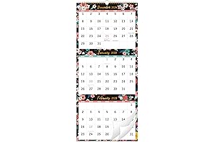 2025 3-Month Vertical Calendar