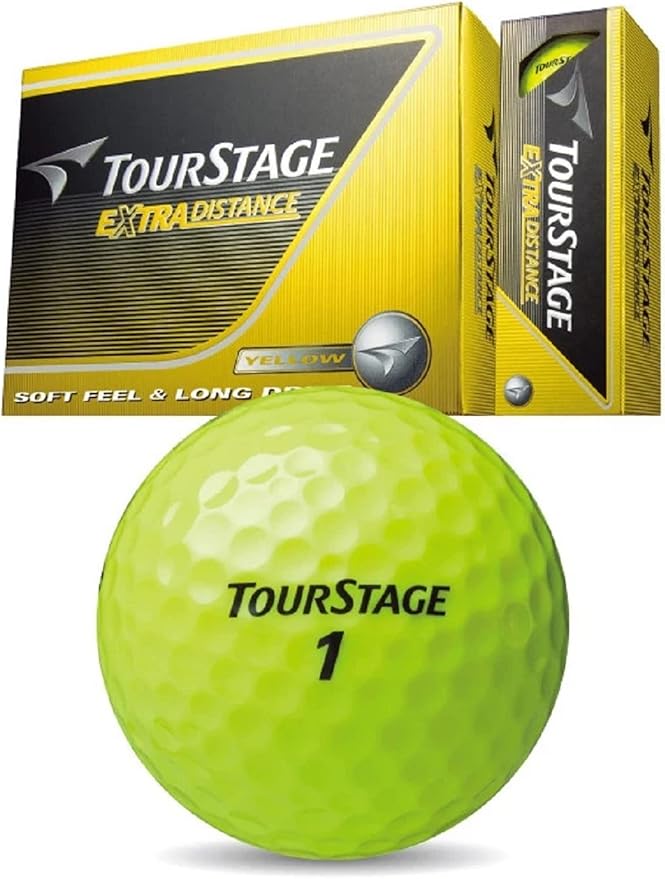 Amazon ブリヂストン ゴルフボール ツアーステージ エクストラディスタンス イエロー2ダースセット 24球入 ブリヂストン Bridgestone スポーツ アウトドア
