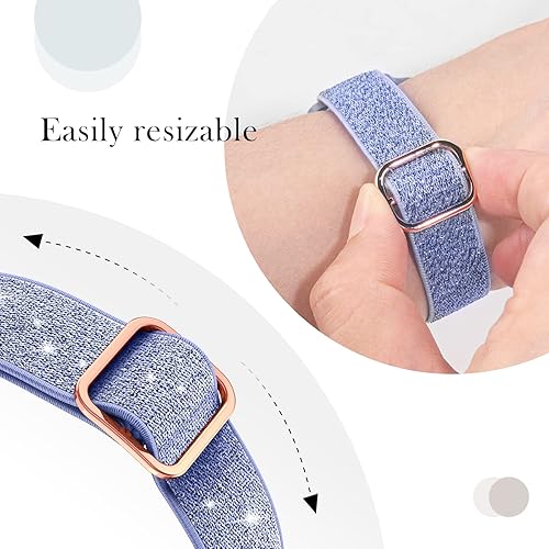 Miniatura 3 de LETOID Correas elásticas diseñadas para Apple Watch Band de 1.496 pulgadas, 1.575 pulgadas, 1.614 pulgadas, 1.654 pulgadas, 1.732 pulgadas, 1.772