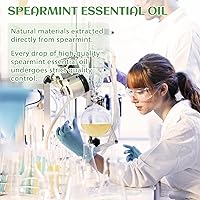 Vista 6 de EVOKE OCCU Aceite de menta para inhibir el crecimiento del vello facial, refresca el aire, añadido a cremas y lociones - 4 fl oz