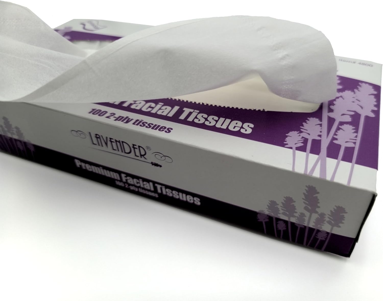 Premium Facial Tissues 2-ply 7’’ x 8.5’’ Flat Box 100 pc/box, 30 boxes/case