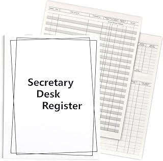 Checkbook Transaction Register 6.4 * 8.25inch Secretary Deskbook Check Register Check Desk Registers Executive Business Deskbook for Office (1)