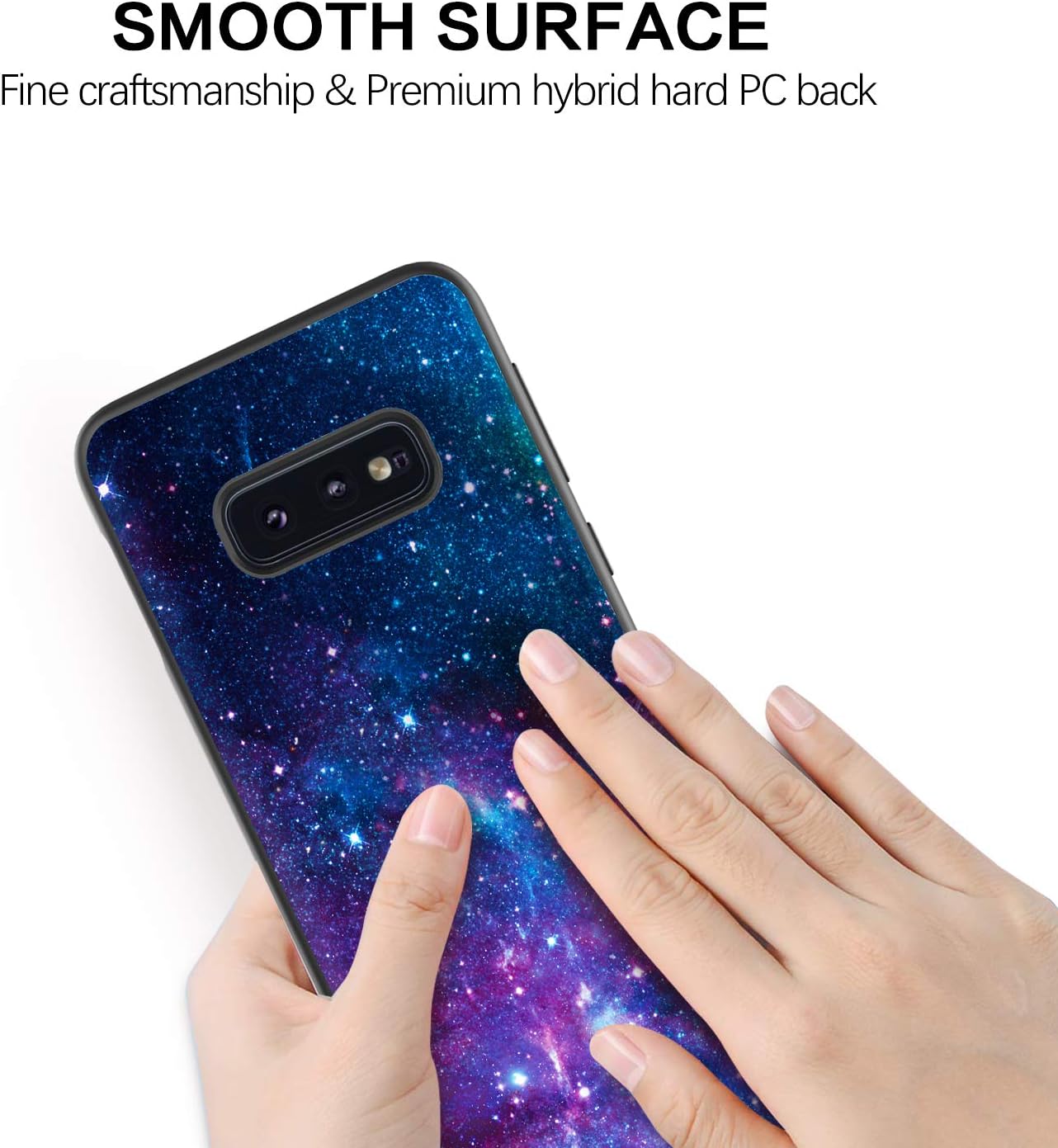 BENTOBEN for Galaxy S10e Case, Phone Case Samsung S10e, Slim Fit Glow in The Dark Shockproof Protective Hybrid Hard PC Soft TPU Bumper Drop Protection Non-Slip Girls Women Cover, Nebula/Space Design