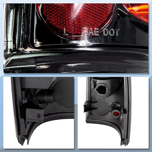 Vista 12 de CPW Luces traseras compatibles con Chevrolet Silverado 1999 2000 2001 2002 2003 2004 2005 2006 [2007 Classic Body] [GMC Sierra 1999-2003] Luces