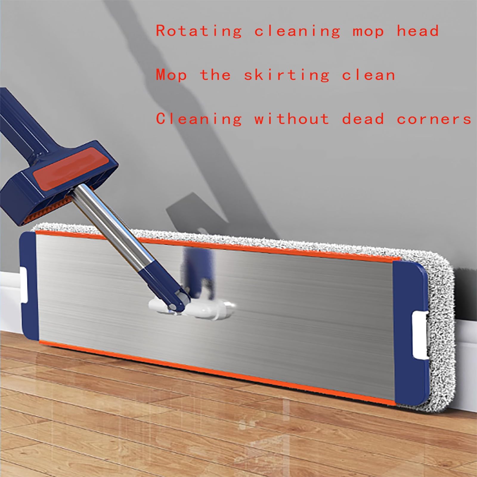 Mopa de microfibra para limpieza profunda, limpiador profesional de suelos para madera dura, laminado, azulejos y piedra, mango telescópico de acero inoxidable