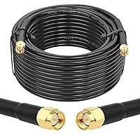 Vista 11 de Cable RG58 SMA - Extensión de cable SMA macho a macho de baja pérdida de 3 pies de 50 ohmios para aplicaciones de antena de radio 3G/4G/LTE/GPS/RF