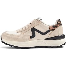 LUCKY STEP Womens Retro Fashion Casual Sneakers Colorblock Platform Classic Trendy Trainning Anti-Slip Tennis Travel Walking Shoes