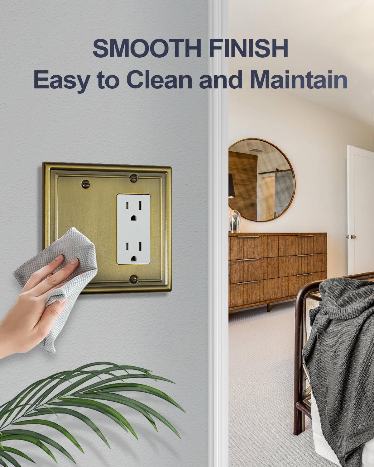 1 Toggle 1 Blank Wallplates - Dark Bronze | Kyle Switch Plates