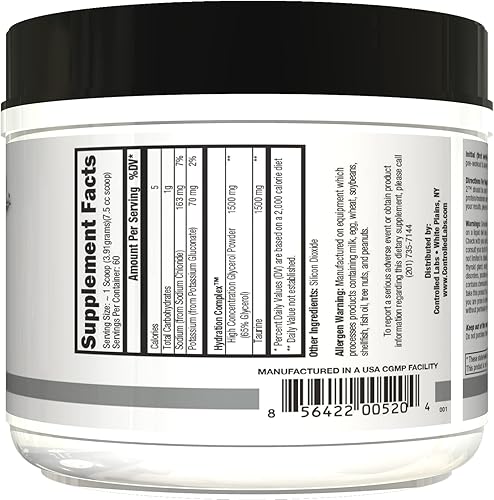 Miniatura 6 de CONTROLLED LABS GlycerGrow 2, aumenta el volumen celular y la vascularidad, ayuda a mejorar la resistencia, el crecimiento y la recuperación, ayuda