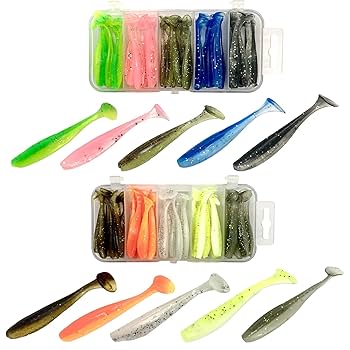 ルアー　ワーム　まとめ売り 楽天市場】ルアー ワーム 100個 セット クリアケース付き 【釣り