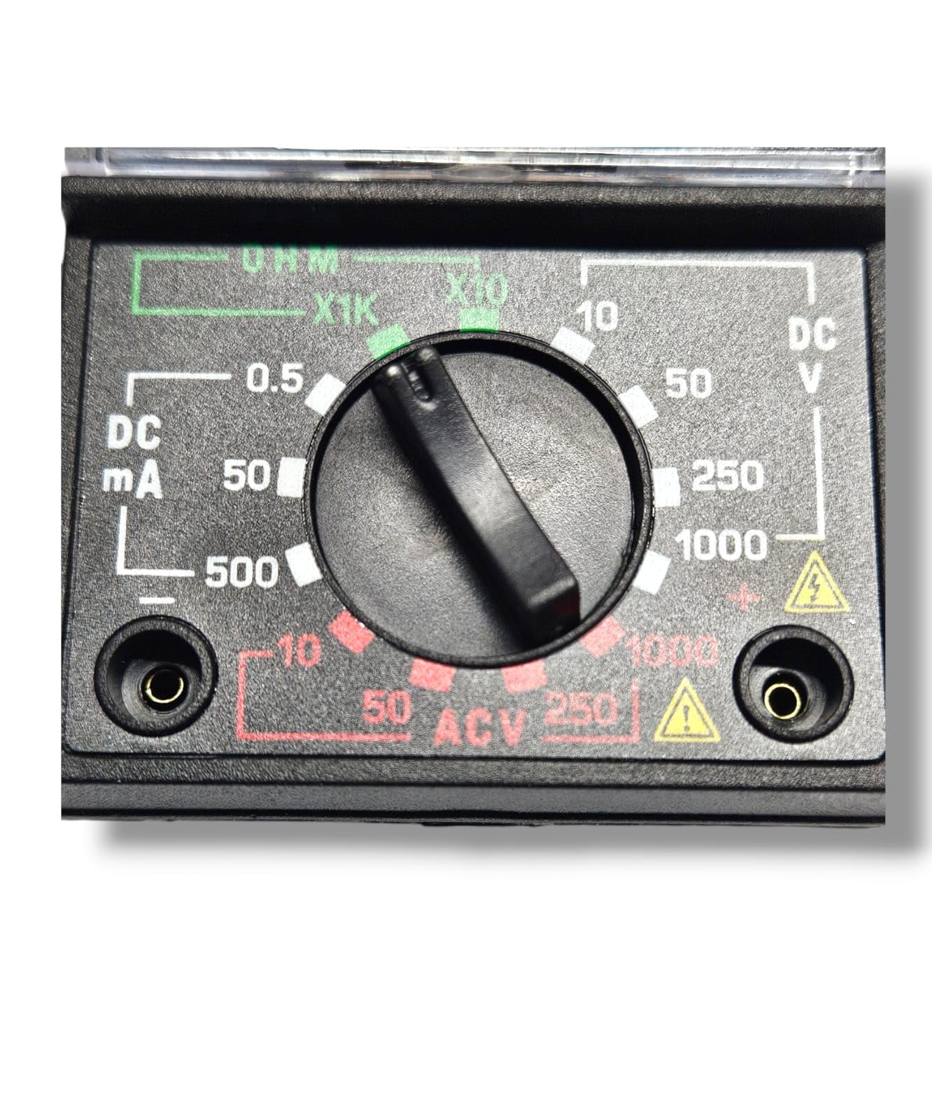 Multimètre analogique, mini testeur analogique, avec câbles de pointe, voltmètre ampèremètre Ohmmètre