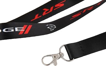 Detroit Shirt Company Dodge SRT Hellcat Lanyard Badge Holder With Swivel lobster clasp Keychain Holder