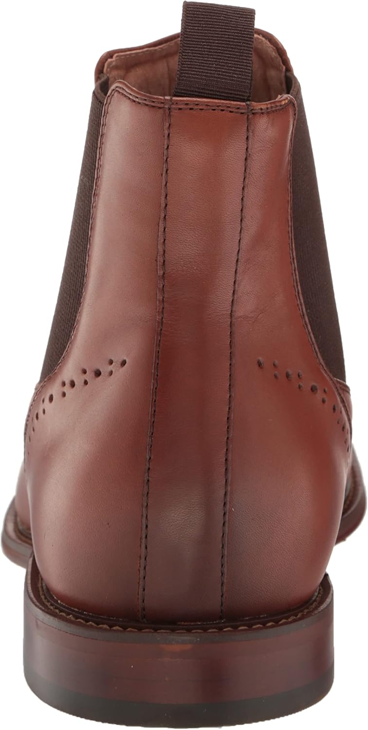 Stacy Adams Men's Maury Cap Toe Chelsea Boot, CHOCOLATE, 15M - Image 3