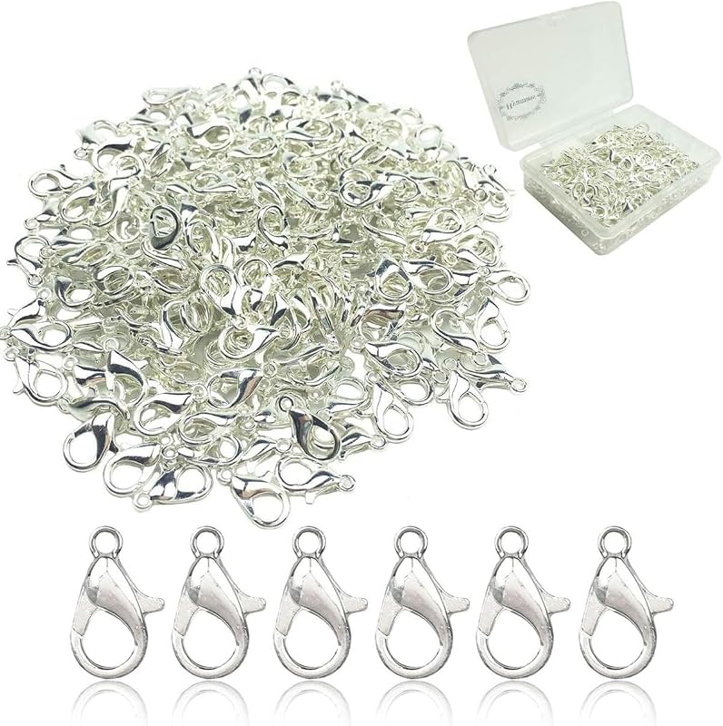 200Pc Lobster Claw Clasps, Jewelry Clasps, Necklace Bracelet Clasps